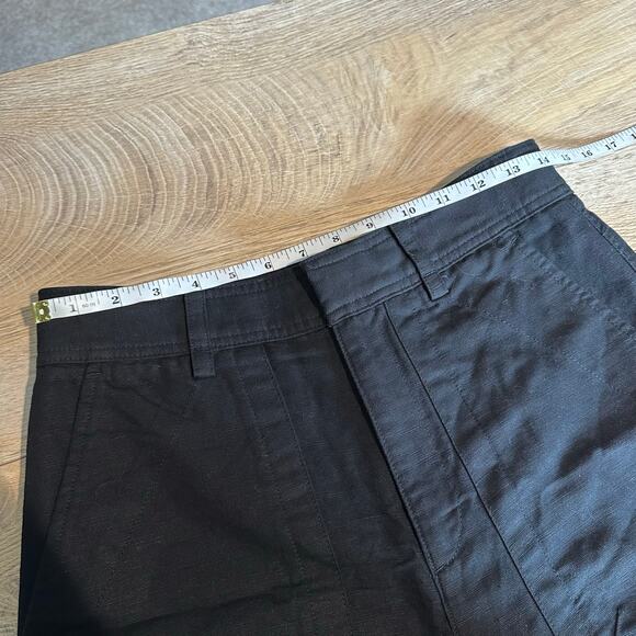 Banana Republic Mya Cotton Linen Cargo Pant Black 4 - Picture 6 of 10